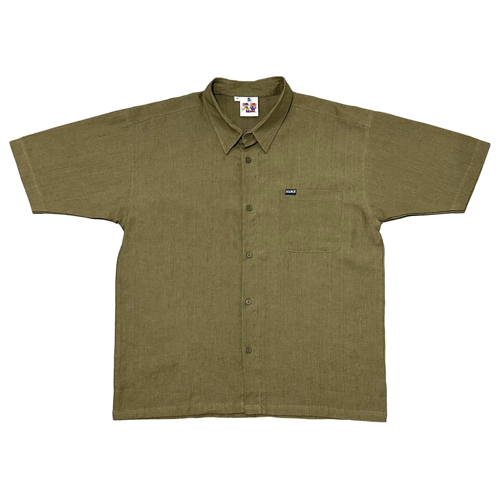 Linen Button up - Olive
