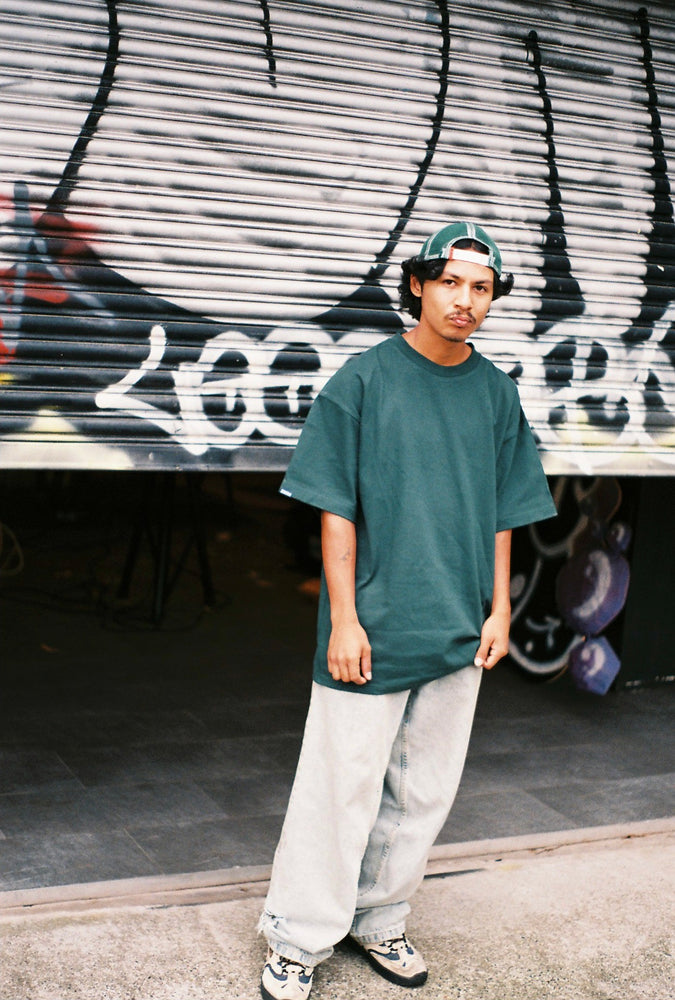 
                  
                    Load image into Gallery viewer, Staple Blank Tee - Forest Green
                  
                