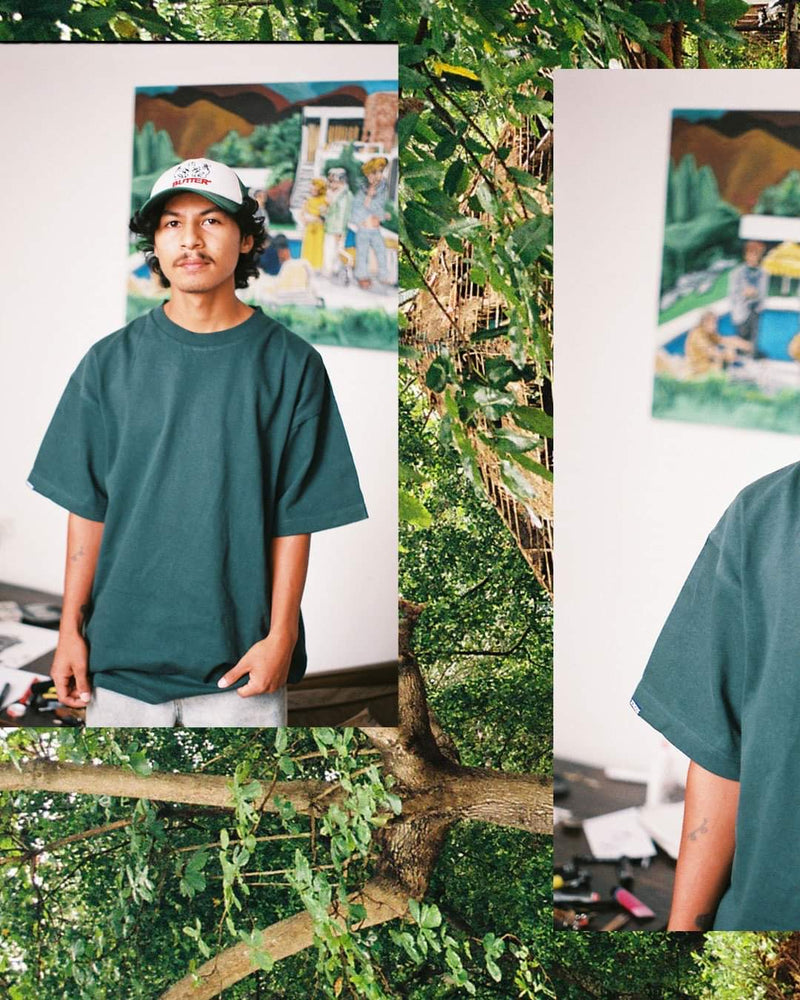 
                  
                    Load image into Gallery viewer, Staple Blank Tee - Forest Green
                  
                