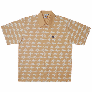 
                  
                    Load image into Gallery viewer, S Logo Button Up - Tan
                  
                