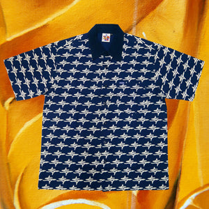 
                  
                    Load image into Gallery viewer, S Logo Button Up - Navy
                  
                