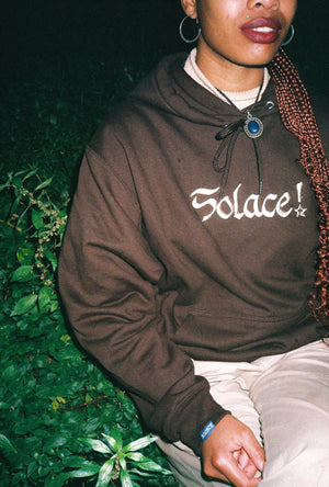 
                  
                    Load image into Gallery viewer, Solace! Hoodie - Brown
                  
                