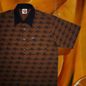 
                  
                    Load image into Gallery viewer, S Logo Button Up - Brown
                  
                