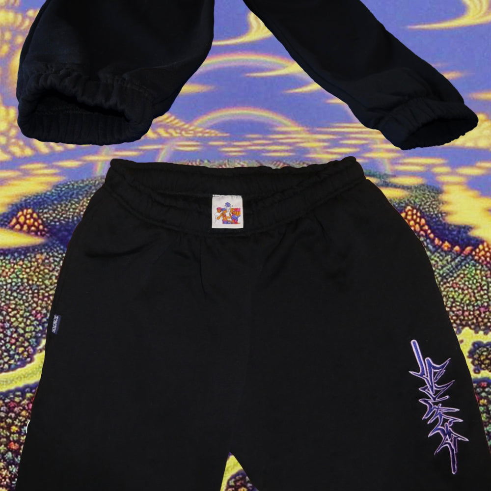 
                  
                    Load image into Gallery viewer, Premium Heavyweight Grafix Trackies - Black
                  
                