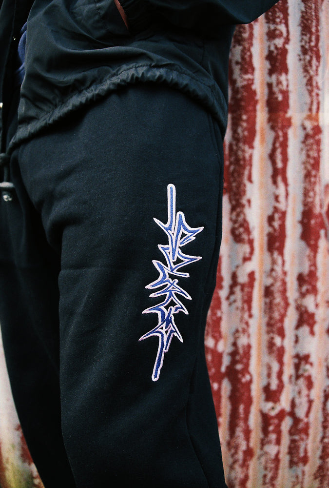 
                  
                    Load image into Gallery viewer, Premium Heavyweight Grafix Trackies - Black
                  
                