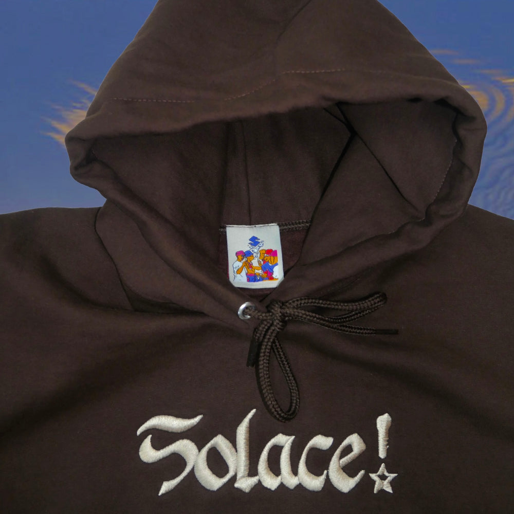 
                  
                    Load image into Gallery viewer, Solace! Hoodie - Brown
                  
                